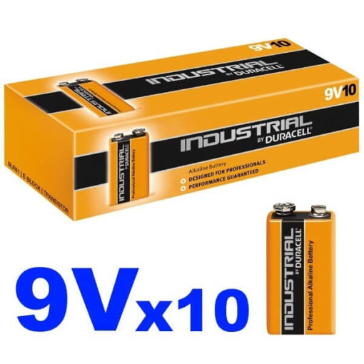 Duracell Procell 9V Batteries Box of 10 Bulk Pack 9 Volt PP3 Alkaline Battery