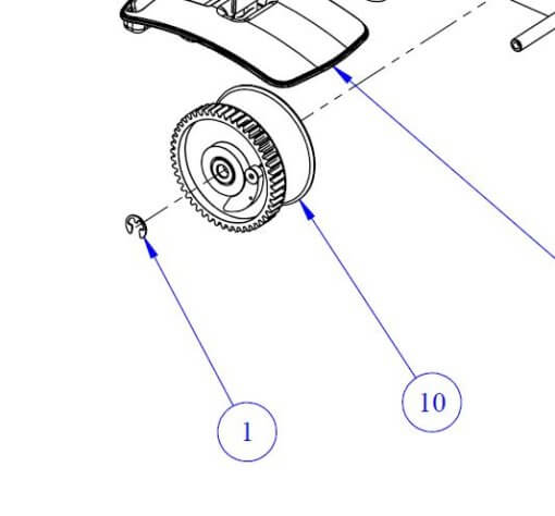 Tape Gear Drum Assembly - Freeway Portable P200